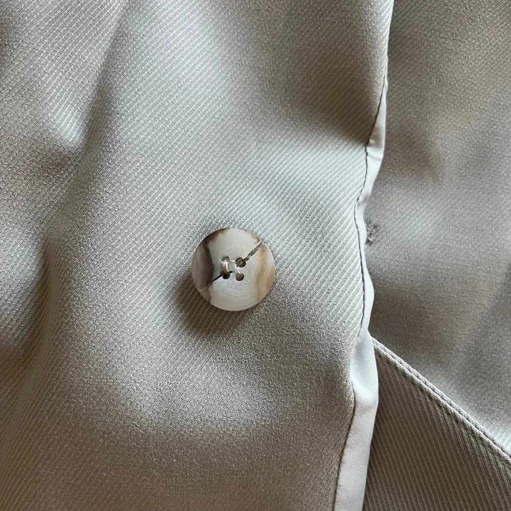 Madewell Double Breasted Caldwell Blazer Jacket Tan Beige Tencel‎ Blend XL